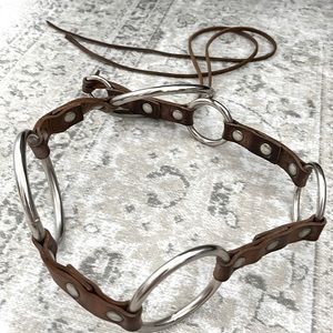 This bohemian leather 6 loop belt.